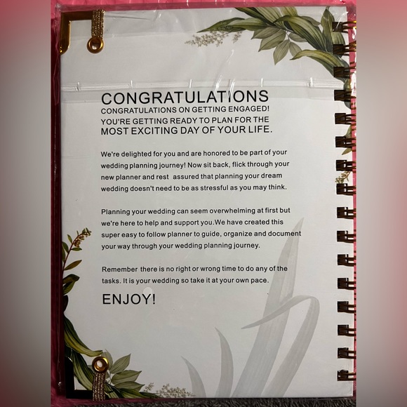 Wedding Planning Notebook (NWOT) - Picture 3 of 3
